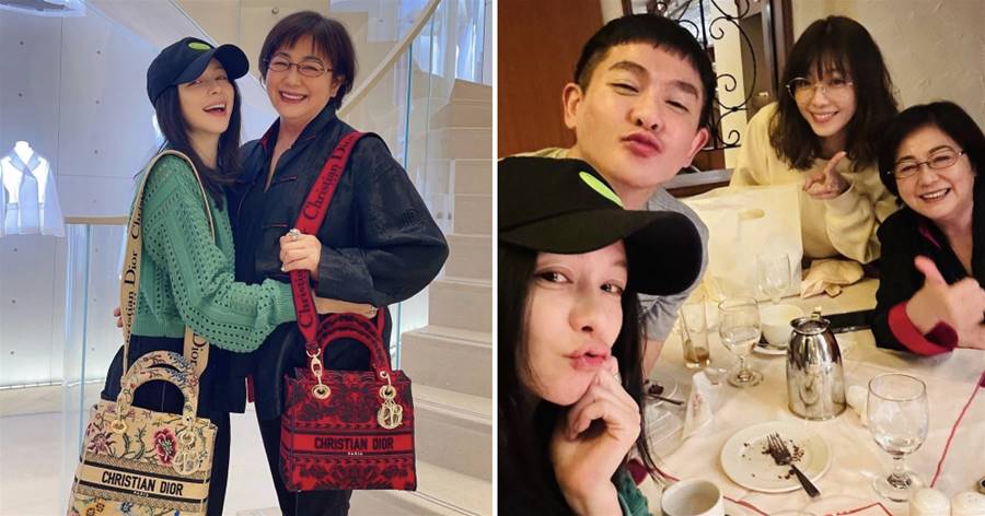 47歲徐若瑄為母親慶生，送4萬元包包，67歲徐媽媽罕出鏡優雅年輕